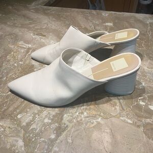 Size 13 dolce vita white mules